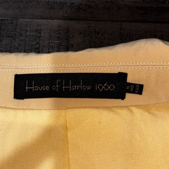 House Of Harlow 1960 yellow Tweed Cropped Blazer, Size Small​​ - Picture 8 of 13